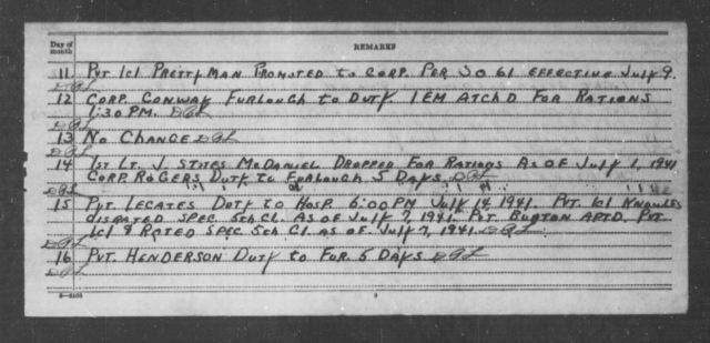 Corporal John H. Prettyman&nbsp;(1919–1942)