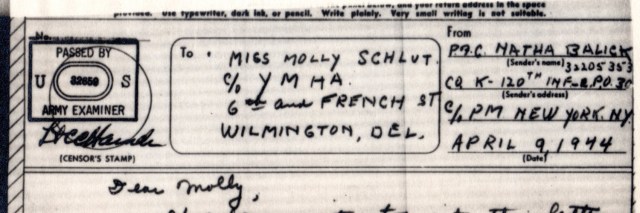 Private 1st Class Nathan Balick&nbsp;(1919–1944)